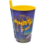 ΠΛΑΣΤΙΚΟ ΠΟΤΗΡΙ ΜΕ ΚΑΛΑΜΑΚΙ - (BATMAN)