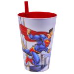 ΠΛΑΣΤΙΚΟ ΠΟΤΗΡΙ ΜΕ ΚΑΛΑΜΑΚΙ - (SUPERMAN)