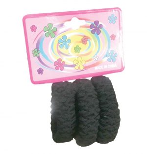 ΣΕΤ ΛΑΣΤΙΧΑΚΙΑ ΜΑΛΛΙΩΝ ΜΑΥΡΑ 3τεμ.