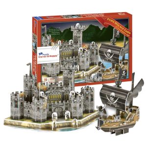 ΠΑΖΛ 3D ΚΑΣΤΡΟ & ΠΕΙΡΑΤΙΚΟ ΚΑΡΑΒΙ 72τεμ.