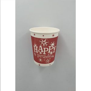 ΠΟΤΗΡΙ ΧΑΡΤΙΝΟ HAPPY BIRTHDAY 200ml 50τεμ.