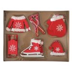 ΧΡΙΣΤΟΥΓΕΝΝΙΑΤΙΚΑ ΞΥΛΙΝΑ ΣΤΟΛΙΔΙΑ ΔΕΝΤΡΟΥ ΣΕΤ 12τεμ.