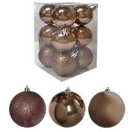 ΧΡΙΣΤΟΥΓΕΝΝΙΑΤΙΚΕΣ ΜΠΑΛΕΣ ΜΠΡΟΝΖΕ ΜΙΞ ΣΕΤ 6τεμ.