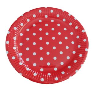 ΠΙΑΤΟ ΧΑΡΤΙΝΟ ΠΟΥΑ ΚΟΚΚΙΝΟ 8τεμ.