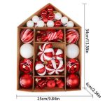 ΧΡΙΣΤΟΥΓΕΝΝΙΑΤΙΚΕΣ ΜΠΑΛΕΣ & ΣΤΟΛΙΔΙΑ ΚΟΚΚΙΝΑ ΑΣΠΡΑ ΓΥΑΛΙΣΤΕΡΑ ΣΕΤ 56τεμ.