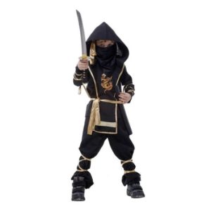 ΑΠΟΚΡΙΑΤΙΚΗ ΣΤΟΛΗ ΠΑΙΔΙΚΗ NINJA ΧΡΥΣΟΣ ΔΡΑΚΟΣ