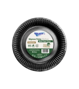 ΠΙΑΤΟ ΧΑΡΤΙΝΟ ΜΕΓΑΛΟ ΜΑΥΡΟ 10τεμ.