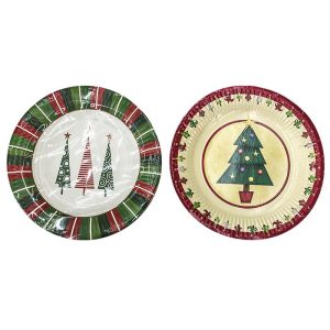 ΧΑΡΤΙΝΑ ΠΙΑΤΑ ΓΛΥΚΟΥ ΧΡΙΣΤΟΥΓΕΝΝΙΑΤΙΚΑ ΣΕΤ 10τεμ.