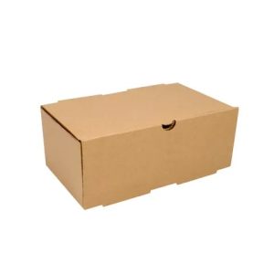 ΚΟΥΤΙ ΦΑΓΗΤΟΥ ΧΑΡΤΙΝΟ DOUBLE BURGER - (22x12x9cm) - (100τεμ.)